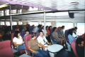 Spacious aircraft seating with adjustable chairs and tray tables